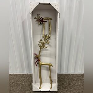 New in Box Aldi Gold Holiday Reindeer